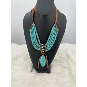 Necklace Semi Precious Turquoise Style Necklace BoHo